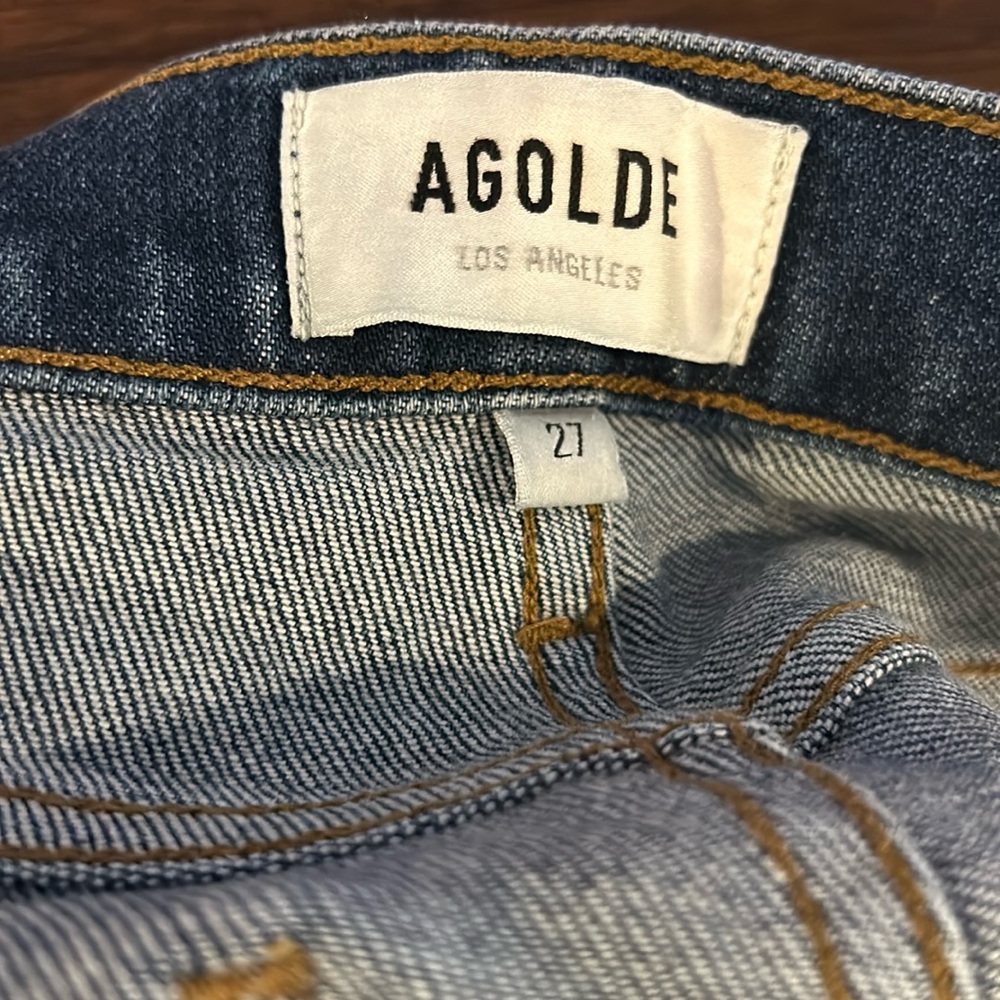 Agolde Buttonfly Zip Size 27 Denim
